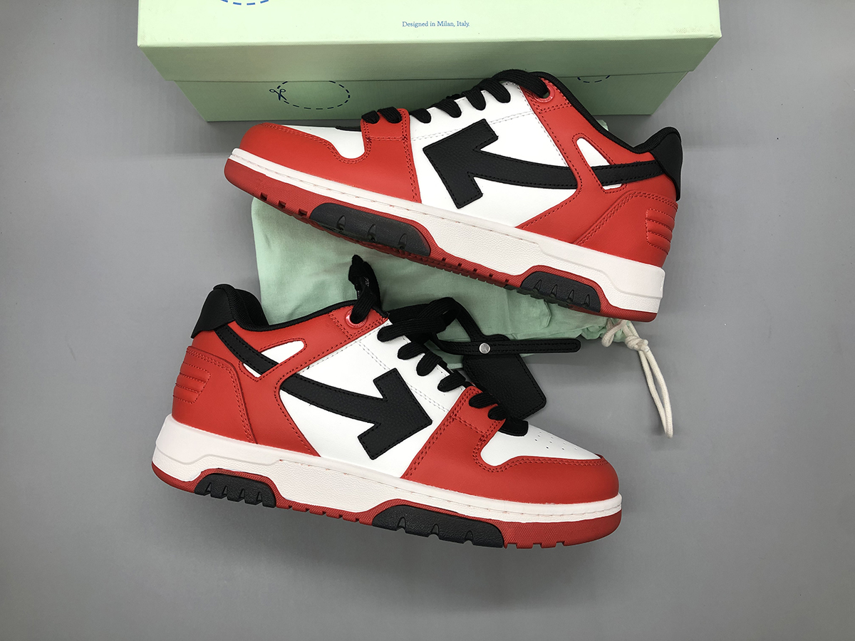 OFF-WHITE Out Of Office White Black Red Size: 36-47