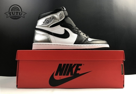 Air Jordan 1 Retro High OG White Black Silver SP36-44.5