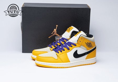 Air Jordan 1 Mid SE Lakers 852542-700 36-46