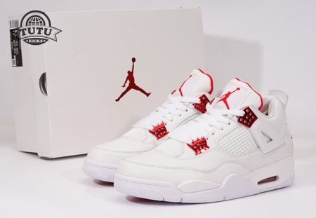 Air Jordan 4 "White University Red" SIZE: 36-46