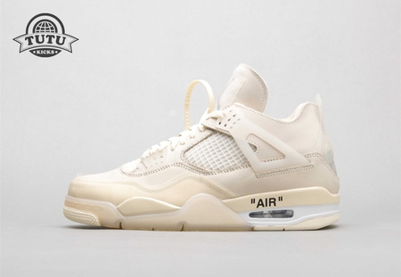 Air Jordan 4 retro x Off-White AJ4 OW Sail 36-47.5