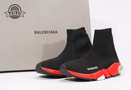 Balenciaga Speed LT SNEAKER Black Red Crystal SP36-45