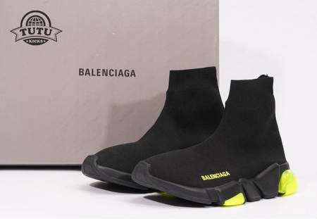 Balenciaga Speed LT SNEAKER Black Green Crystal SP36-45