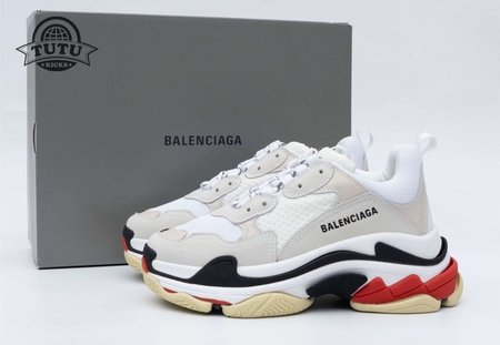 Balenciaga Triple S White Black Red SIZE: 35-45