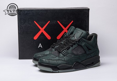 Jordan 4 Retro Kaws Black 930155-001 Size 40-50.5