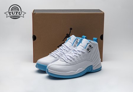 Jordan 12 Retro White University Blue (2004) (Women's) Size 40-47.5